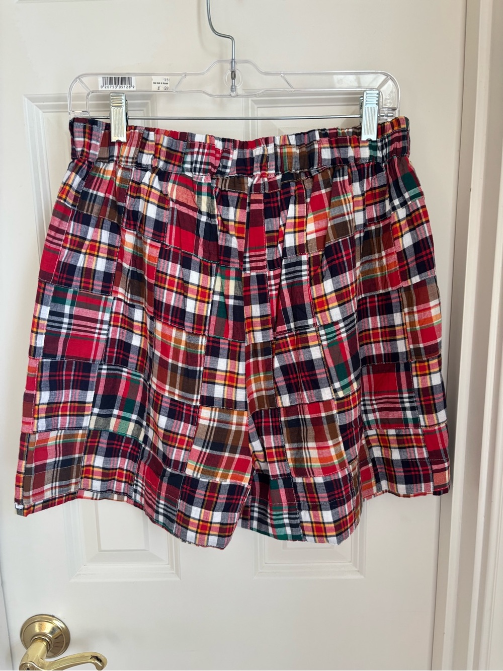 Kiel James Patrick Bristol patch madras short size 6 - Picture 2 of 5